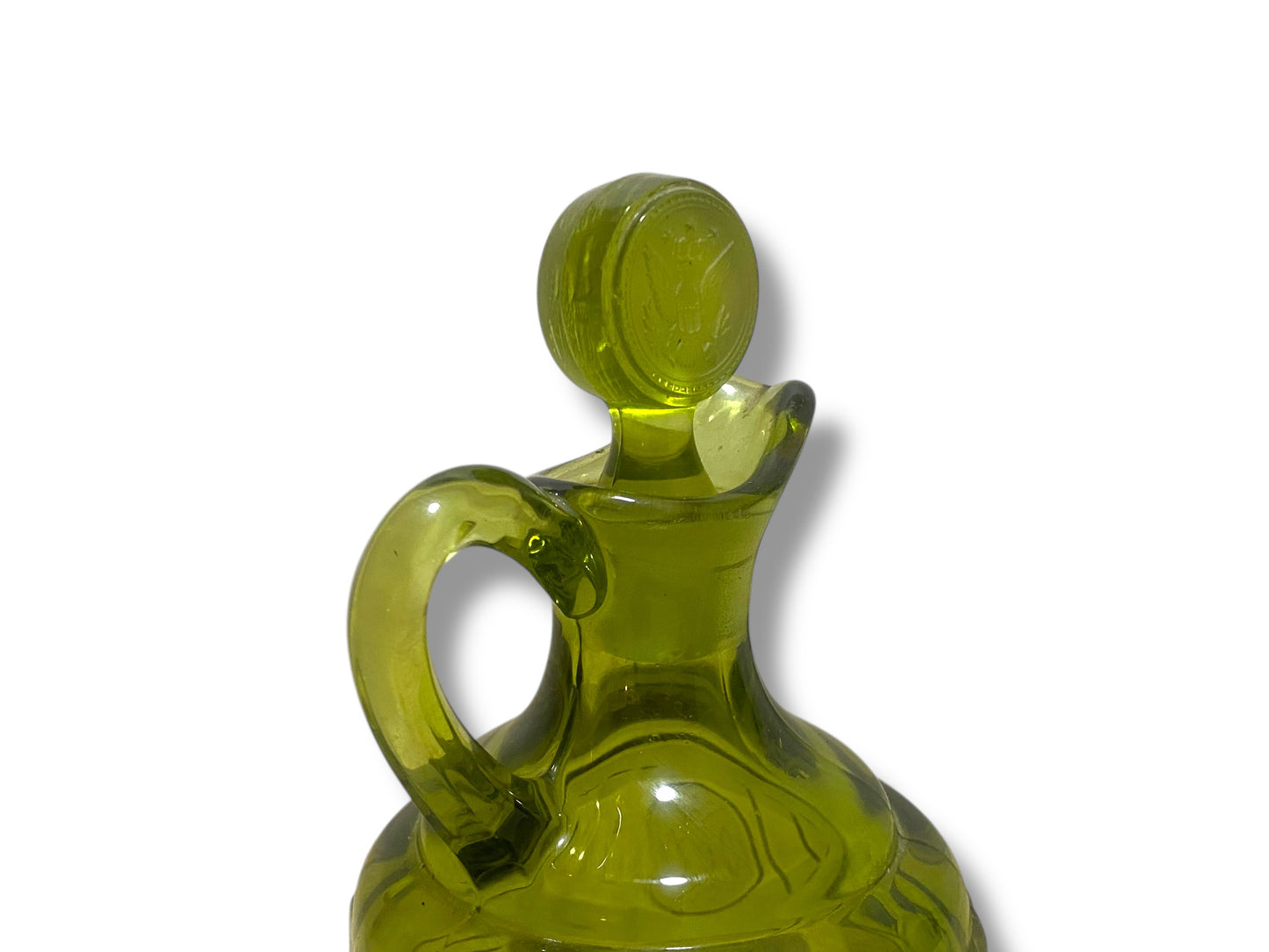 Original Antique Fostoria American Cruet with Stopper — Coin Pattern (Est. 1887)