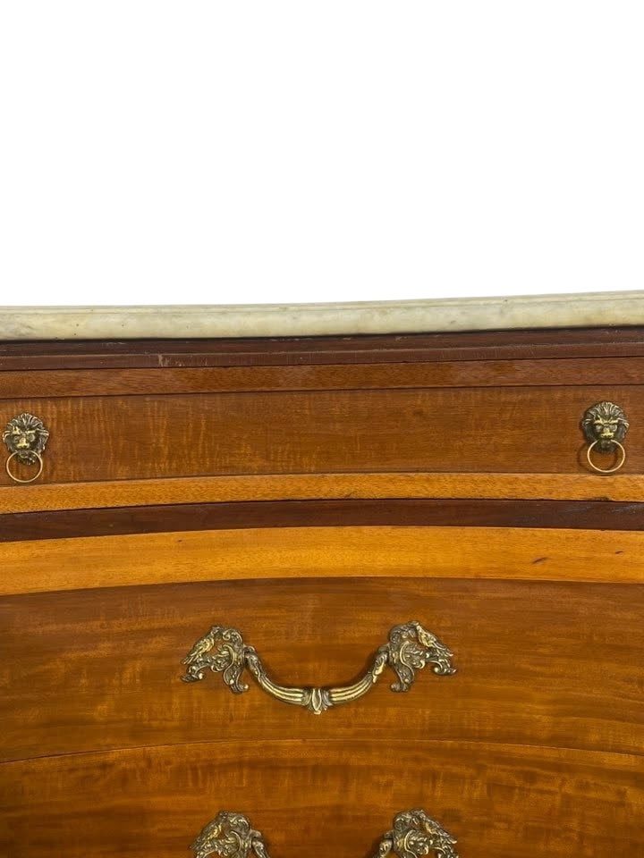 Rare Antique American Sideboard by Maslow Freen – Mahogany & Oak with Bronze Details