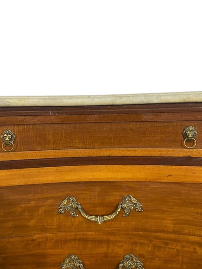 خزانة جانبية أمريكية عتيقة نادرة من ماسلو فرين - من خشب الماهوجني والبلوط مع تفاصيل برونزية