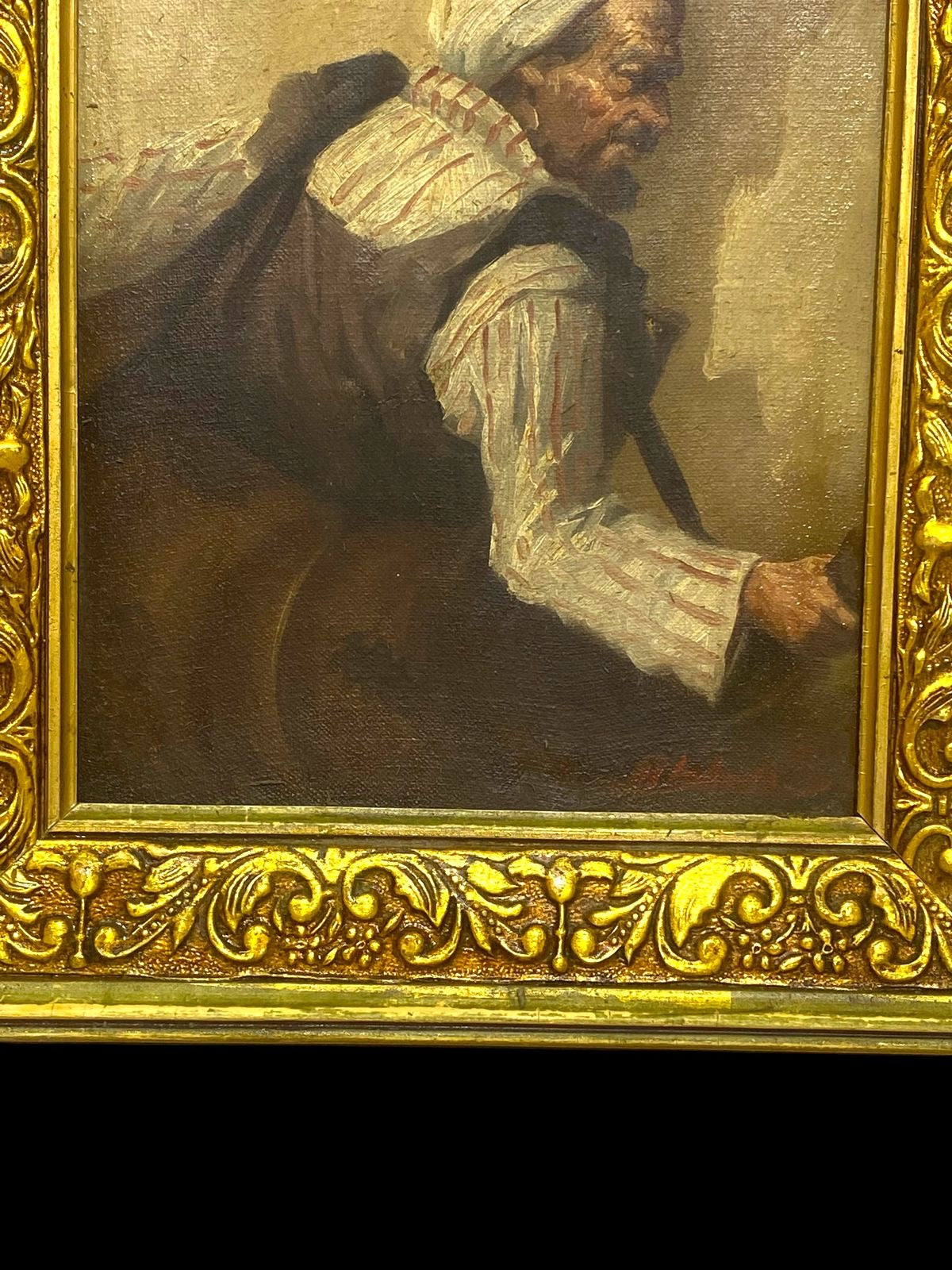 Authentic Arabic Oil Painting – Signed Artwork