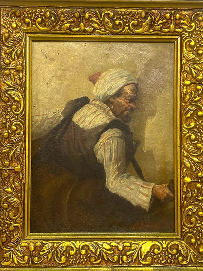 Authentic Arabic Oil Painting – Signed Artwork