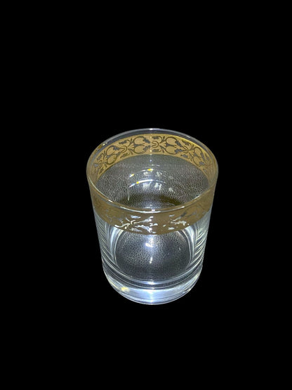 Rare Antique 8-Piece Tea Set – Likely Bohemian Crystal, Hand-Etched and Gold-Gilded