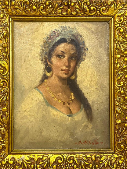 Authentic Arabic Oil Painting – Signed Artwork