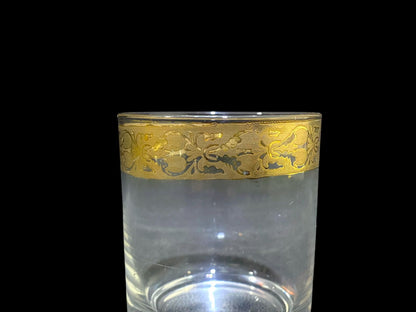 Rare Antique 8-Piece Tea Set – Likely Bohemian Crystal, Hand-Etched and Gold-Gilded