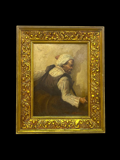 Authentic Arabic Oil Painting – Signed Artwork