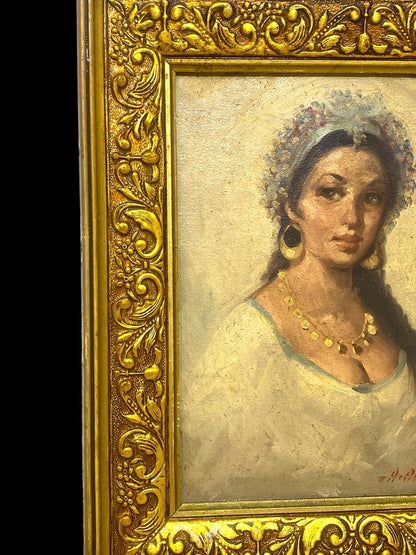 Authentic Arabic Oil Painting – Signed Artwork