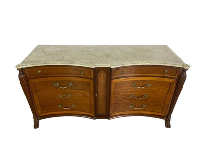 خزانة جانبية أمريكية عتيقة نادرة من ماسلو فرين - من خشب الماهوجني والبلوط مع تفاصيل برونزية