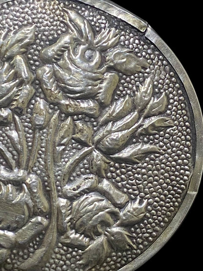 French Silver Mirror 