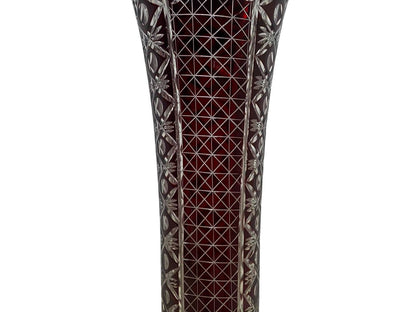 Vintage Egermann Bohemian Crystal Vase 