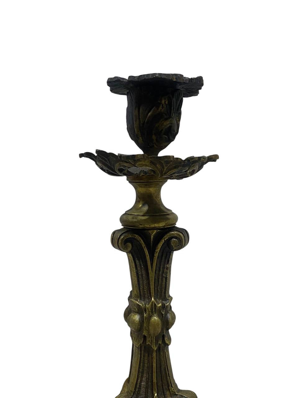 19th C. French Bronze Candelabras