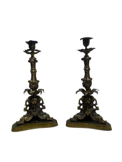 19th C. French Bronze Candelabras