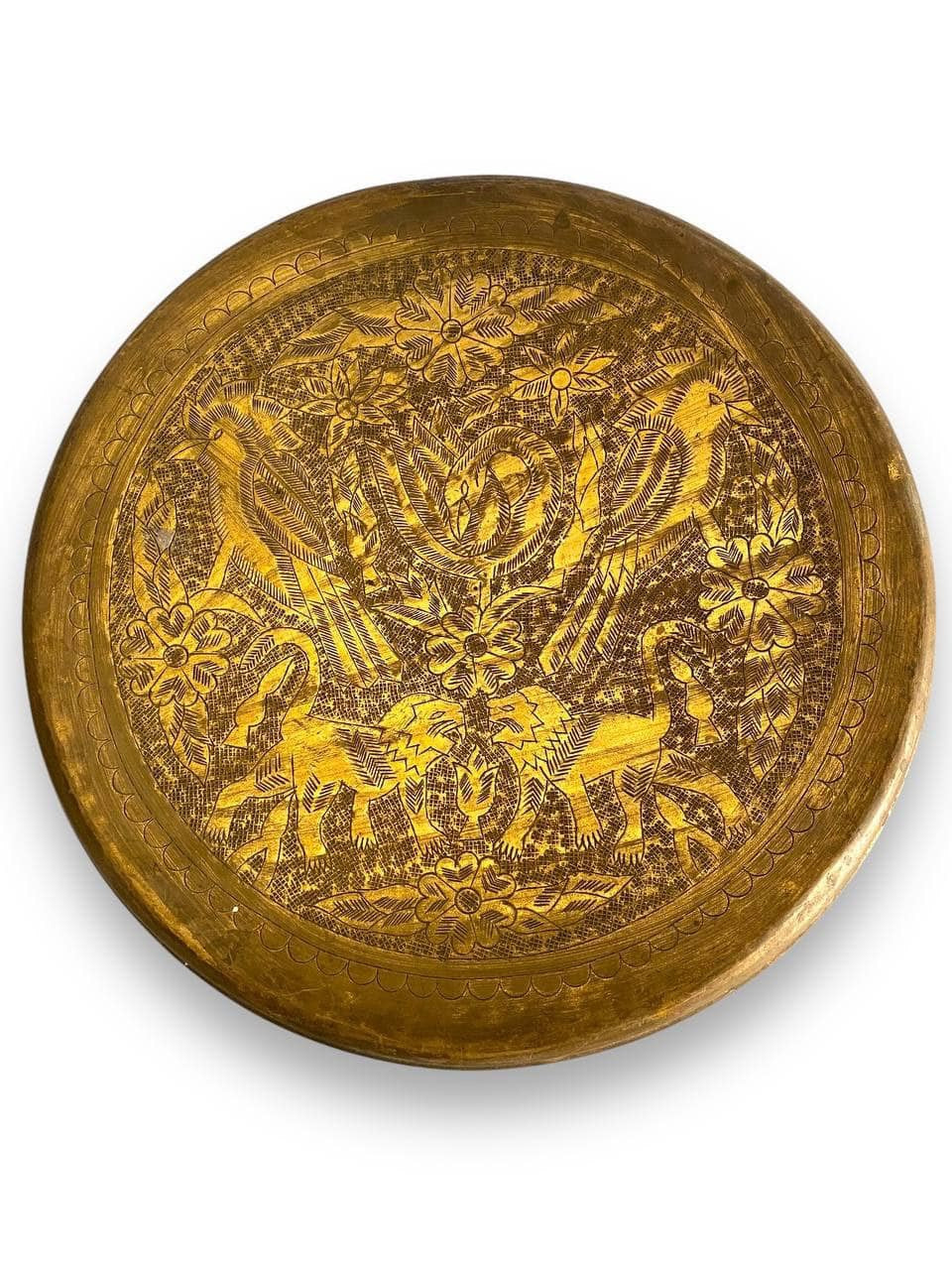 Vintage Brass Footstool