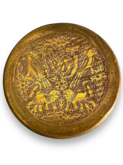 Vintage Brass Footstool