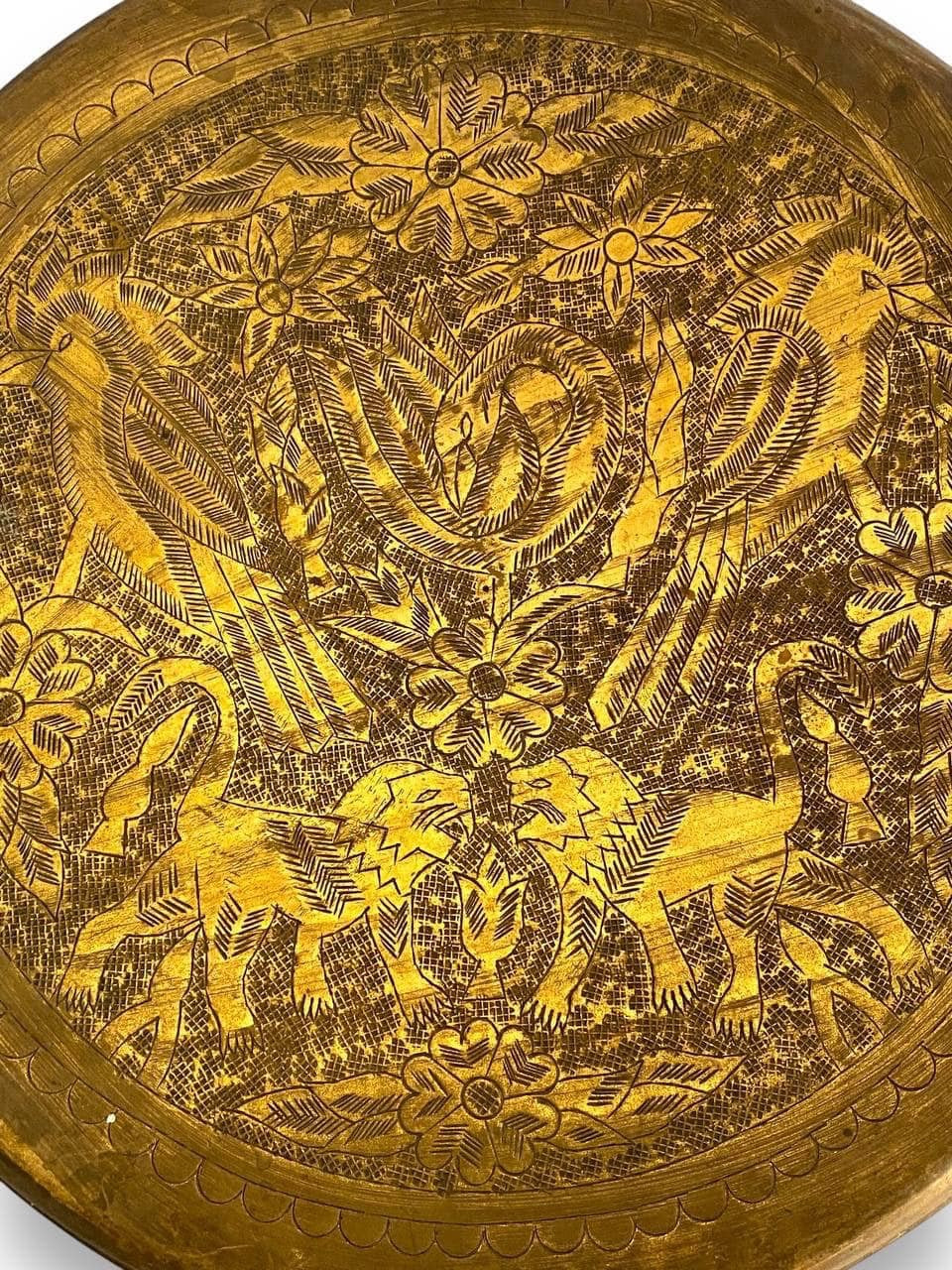 Vintage Brass Footstool