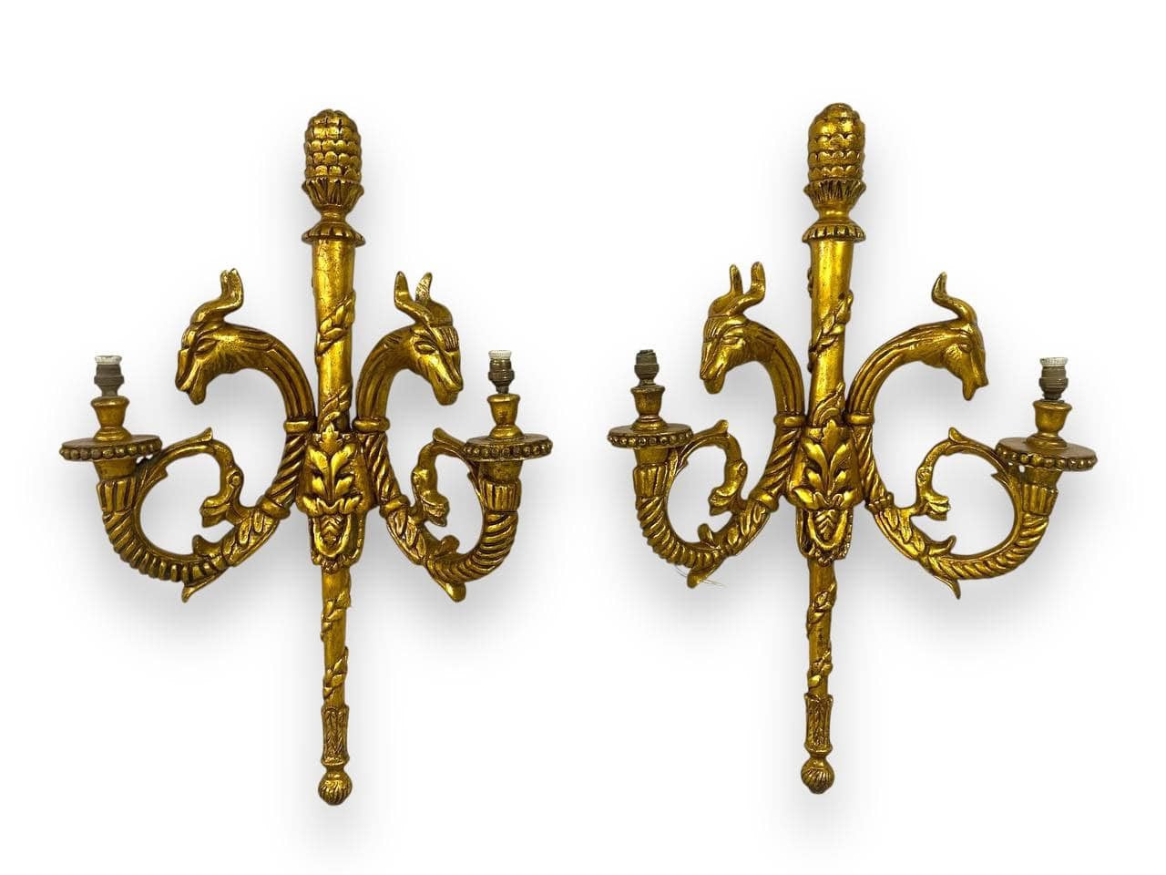 Pair of Antique French Aplique Wall Lights