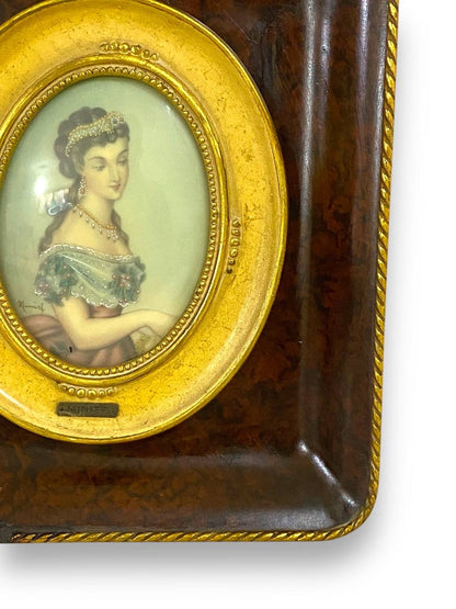 Antique French Ivory Miniature Painting