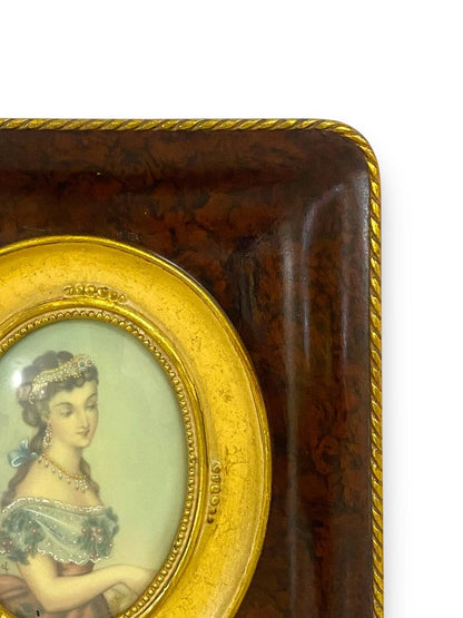 Antique French Ivory Miniature Painting