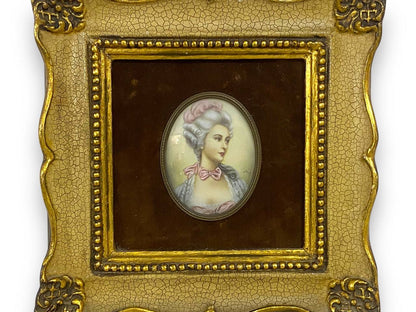 Antique French Ivory Miniature Painting