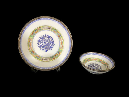 Set of 2 Serving Pieces with Pure Silver Frame