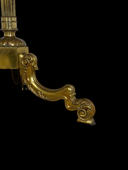 19th-Century French Bronze Center Table with Onyx Top