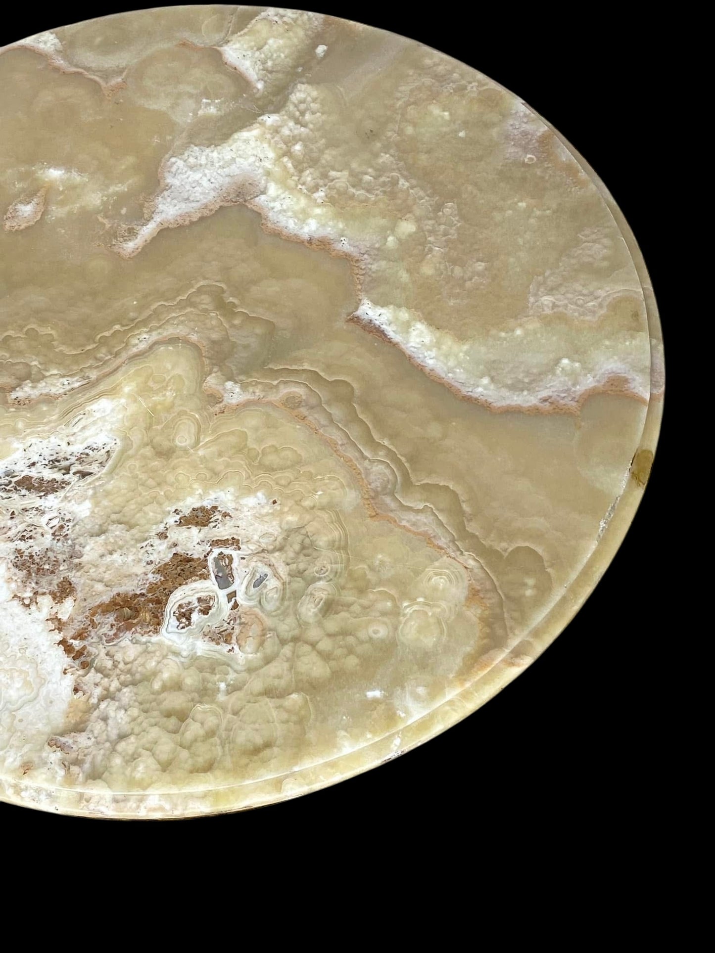 19th-Century French Bronze Center Table with Onyx Top