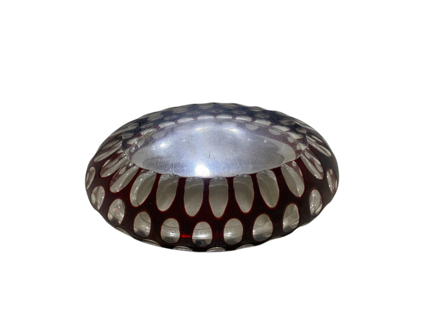 Vintage Egermann Bohemian Crystal Ashtray