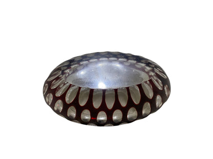 Vintage Egermann Bohemian Crystal Ashtray