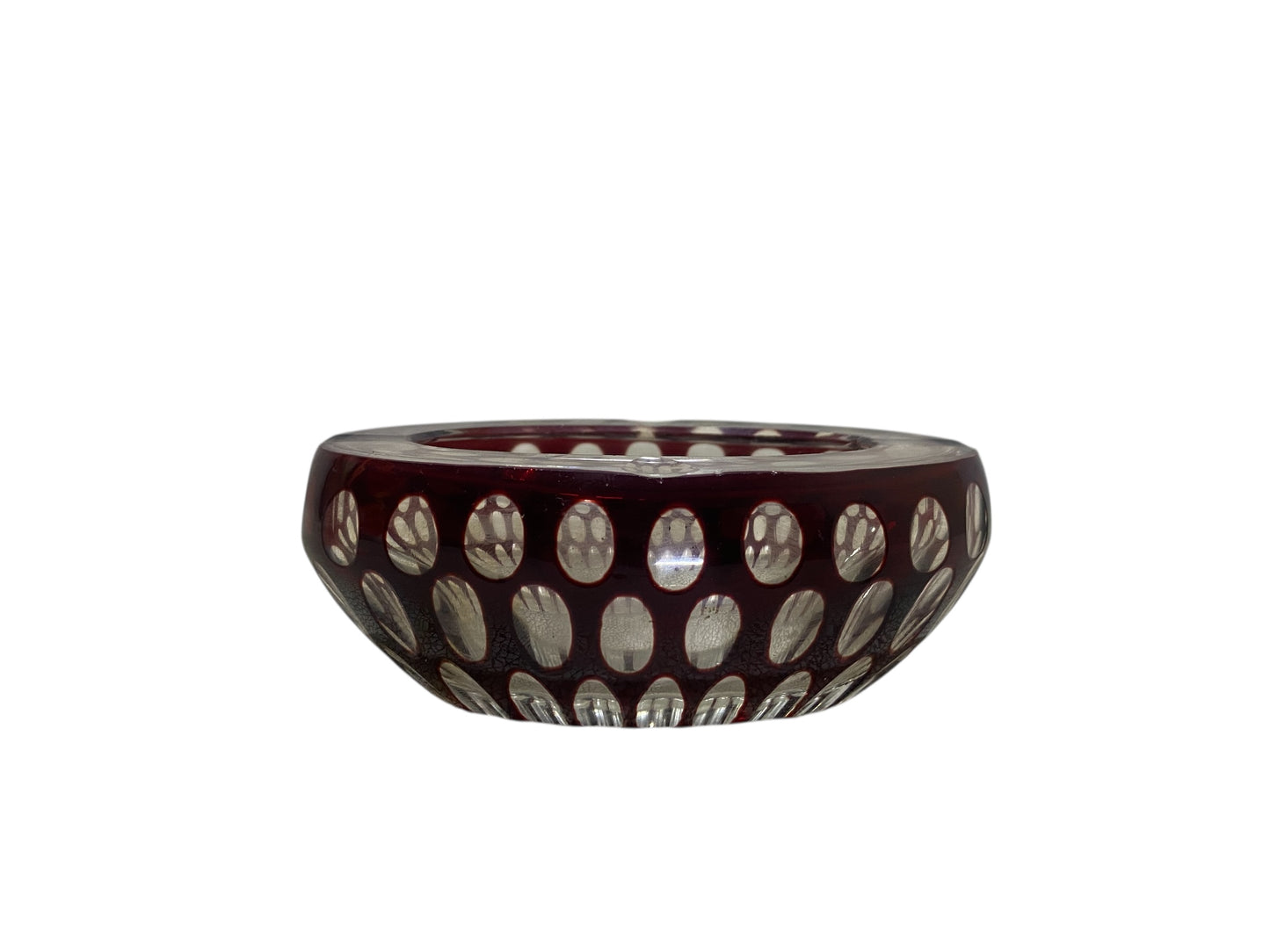 Vintage Egermann Bohemian Crystal Ashtray