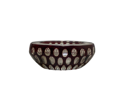 Vintage Egermann Bohemian Crystal Ashtray