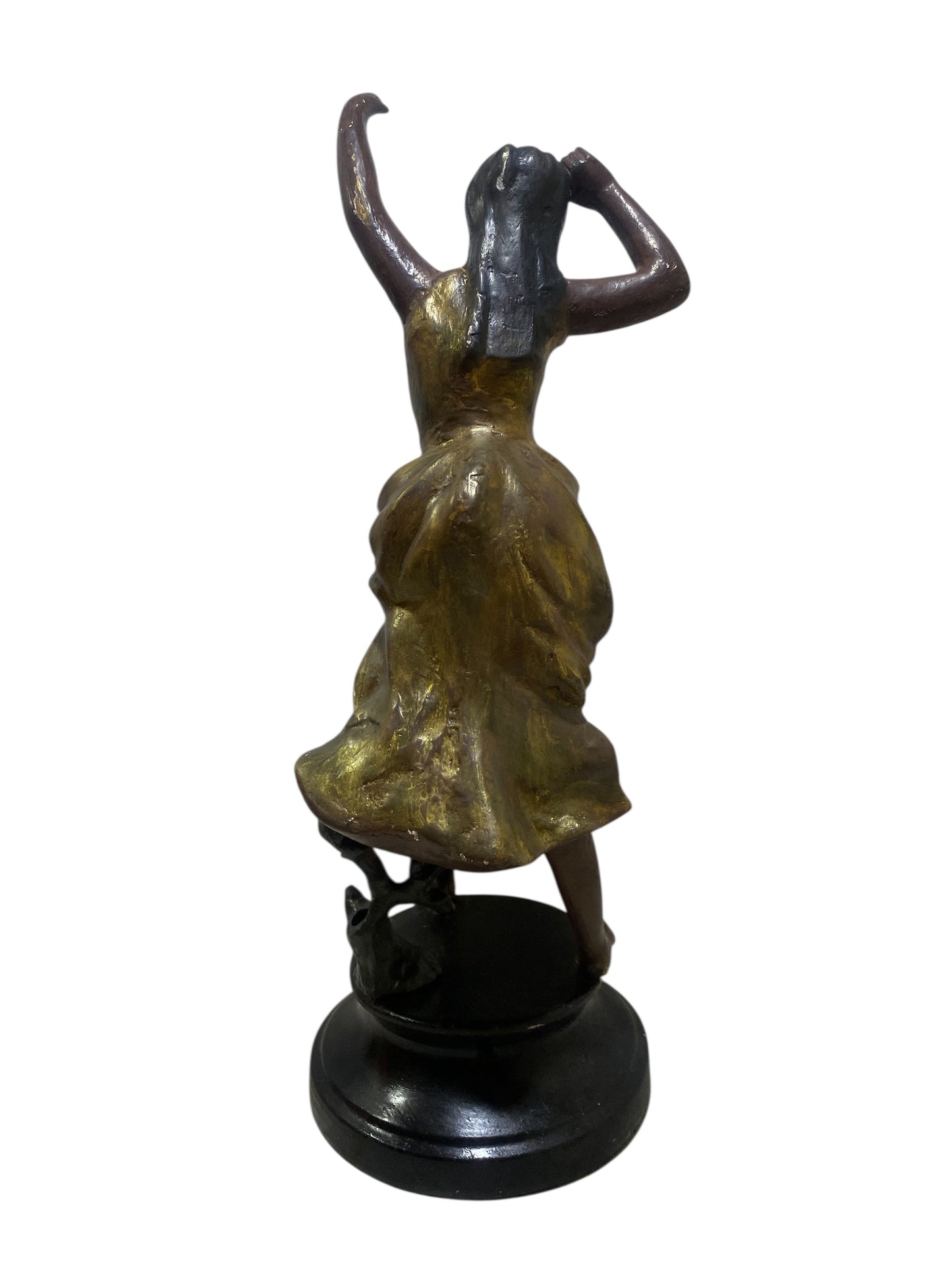 Original French Semi-Bronze Sculpture – “Victoria Old Boys 1952” Plaque – Circa 1925