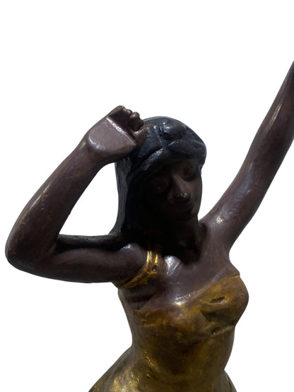 Original French Semi-Bronze Sculpture – “Victoria Old Boys 1952” Plaque – Circa 1925