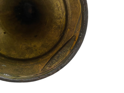 Ornate Italian Brass Ewer with Lion Heads & Putti – Gothic Revival Style