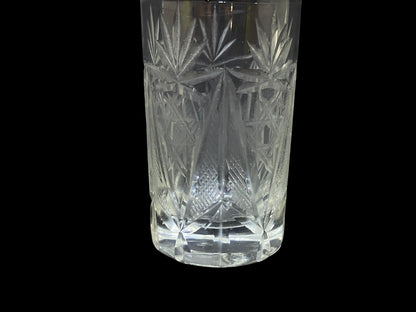 Set of 4 Vintage Bohemian Czech Crystal Pieces – Hand-Cut