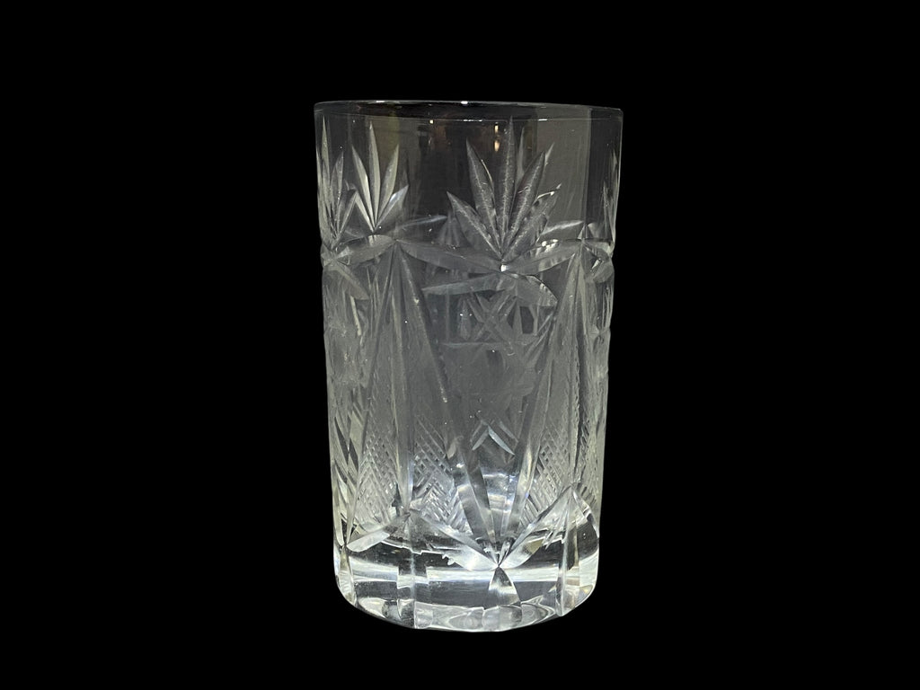 Set of 4 Vintage Bohemian Czech Crystal Pieces – Hand-Cut