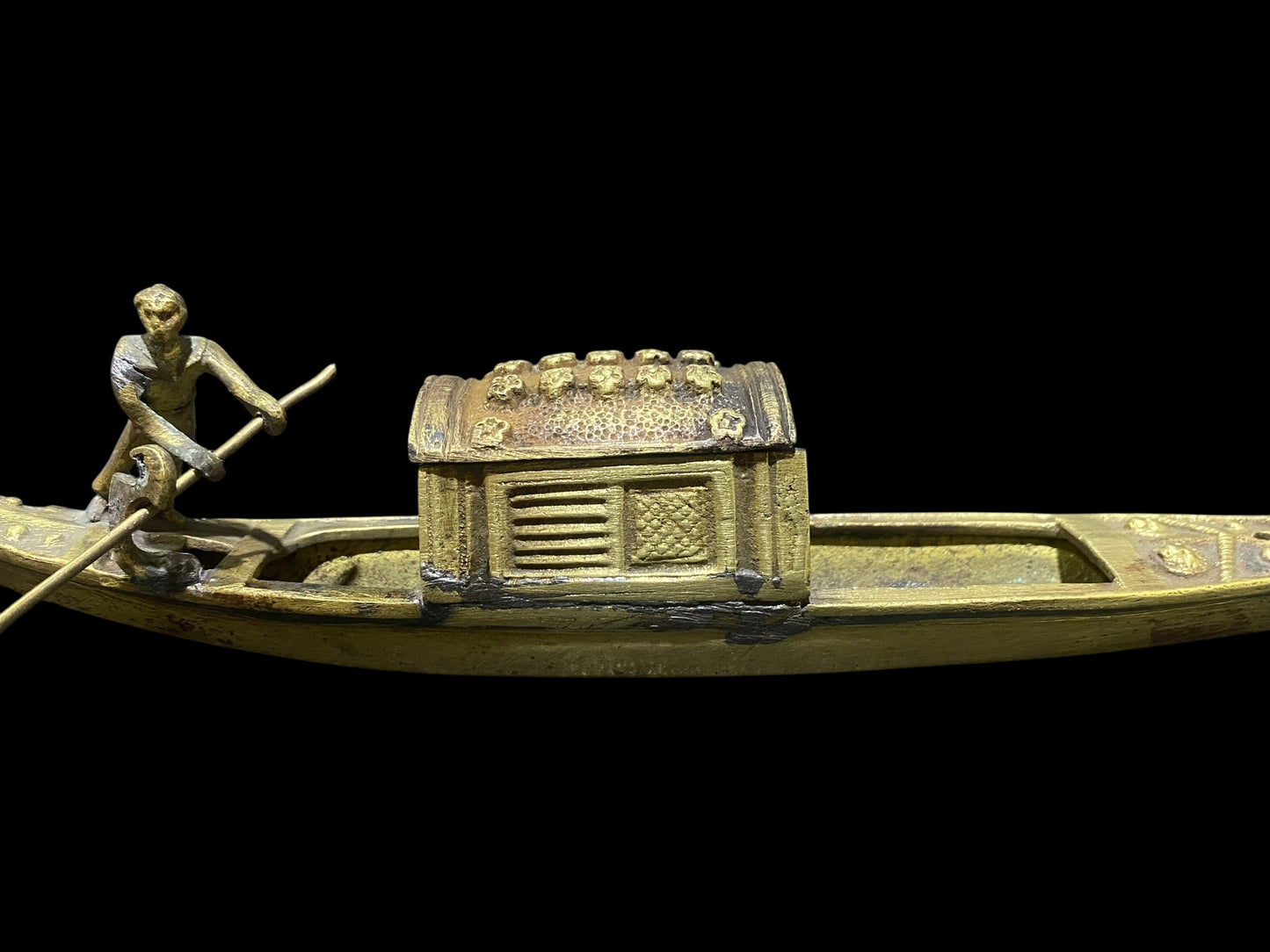 Antique Bronze Venetian Gondola Inkwell – Grand Tour Souvenir