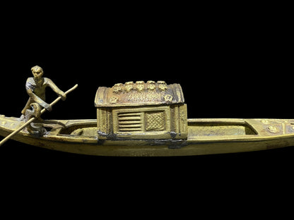 Antique Bronze Venetian Gondola Inkwell – Grand Tour Souvenir