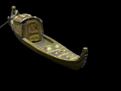 Antique Bronze Venetian Gondola Inkwell – Grand Tour Souvenir