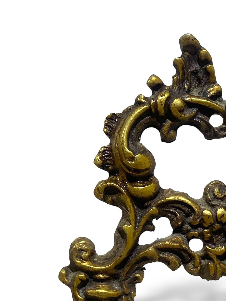 Antique Egyptian Brass Plate Stand – Hand-Engraved