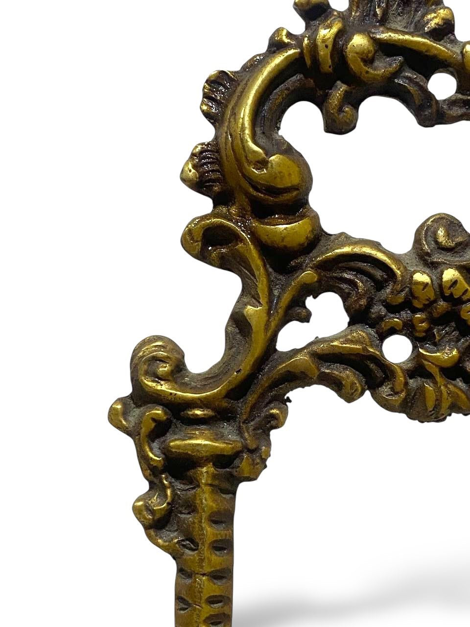 Antique Egyptian Brass Plate Stand – Hand-Engraved