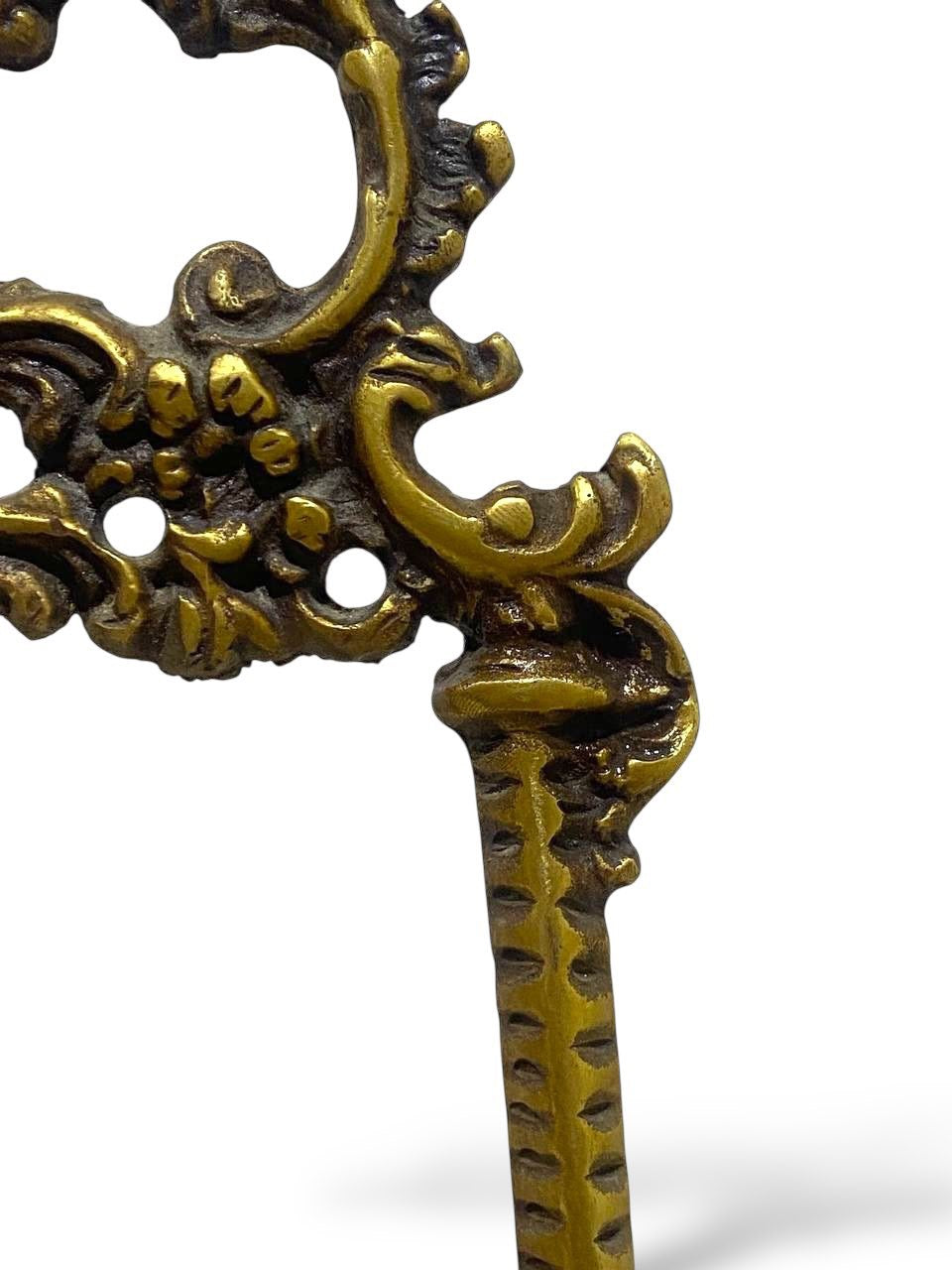 Antique Egyptian Brass Plate Stand – Hand-Engraved