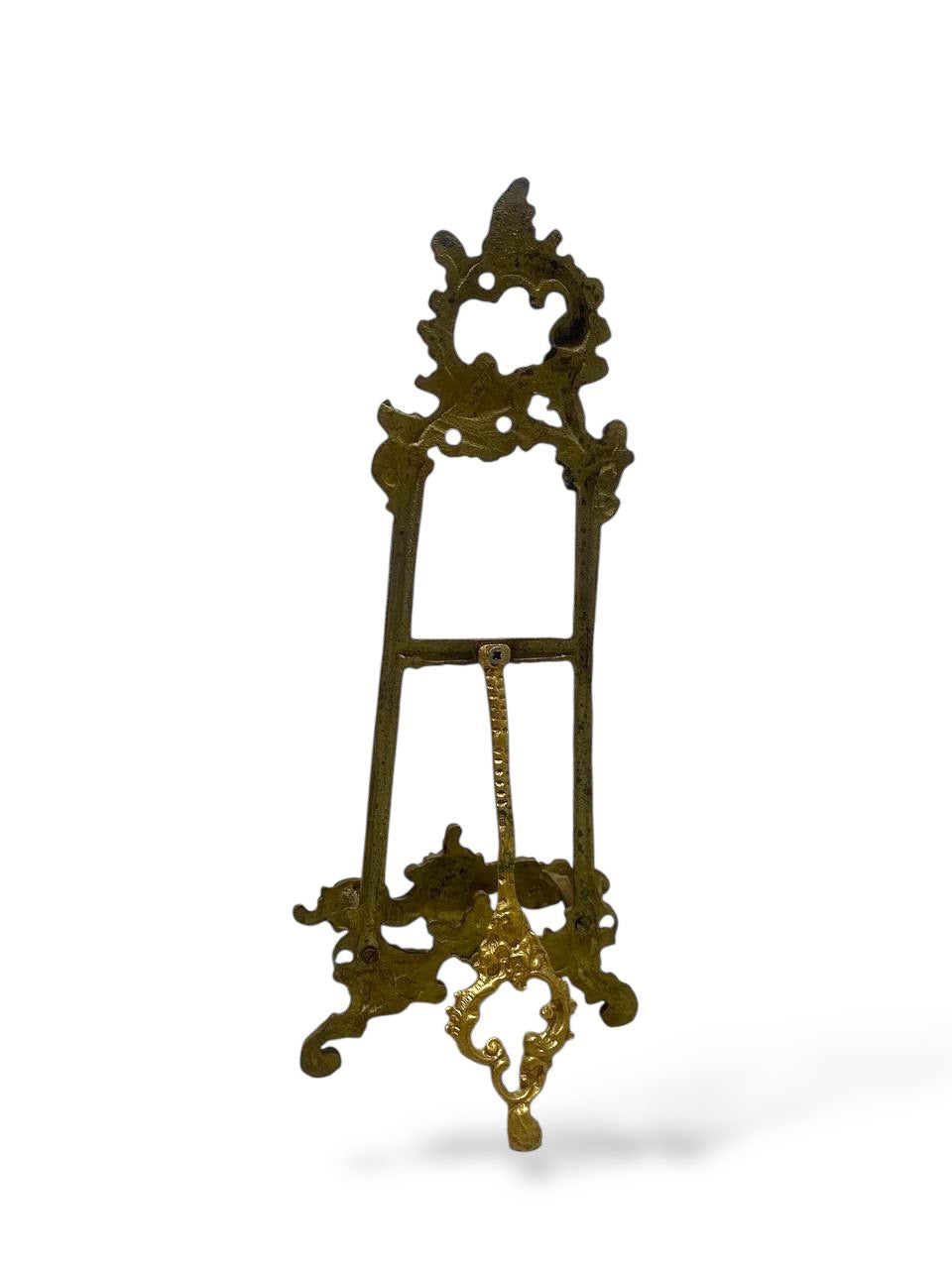 Antique Egyptian Brass Plate Stand – Hand-Engraved