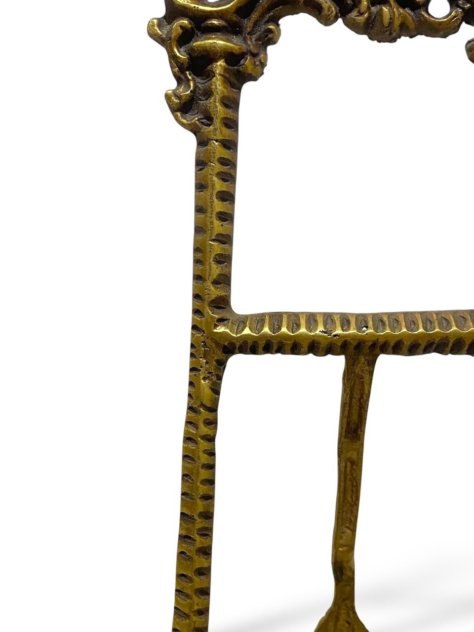 Antique Egyptian Brass Plate Stand – Hand-Engraved