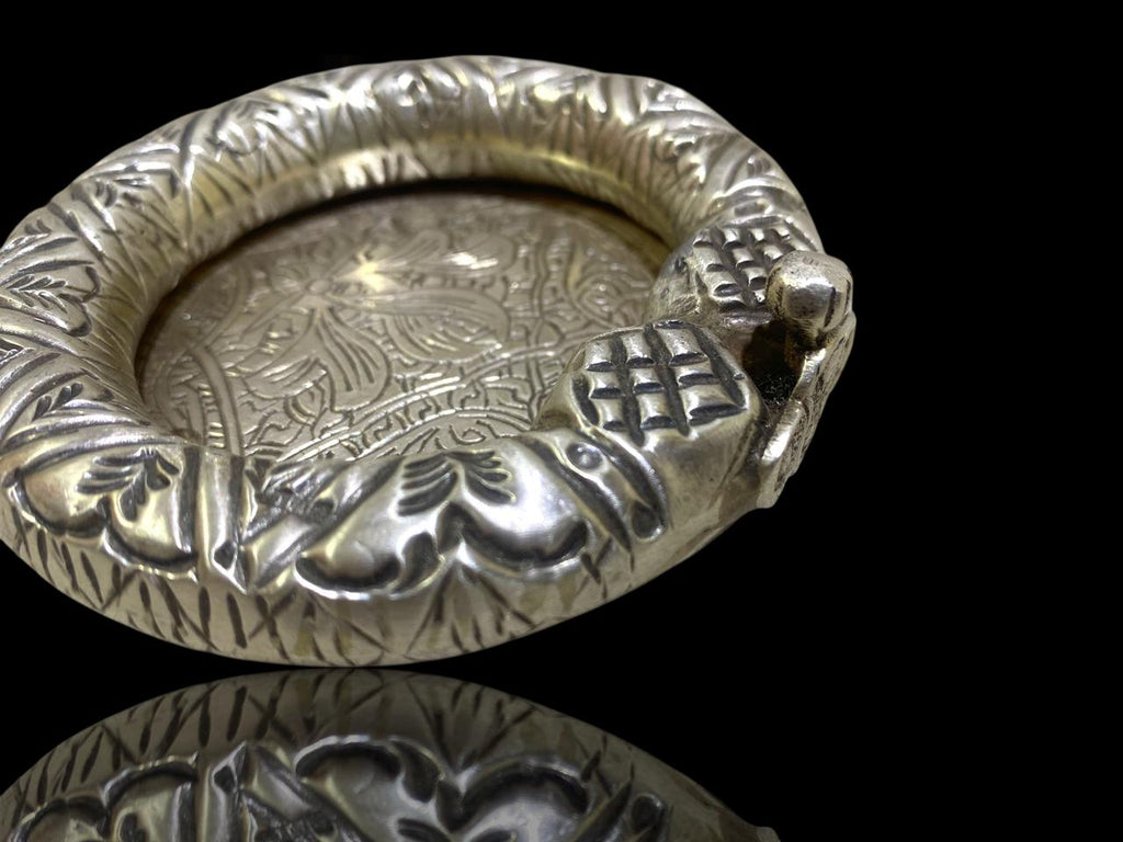 Pure Silver Egyptian Ashtray – Hallmarked (900 Silver)