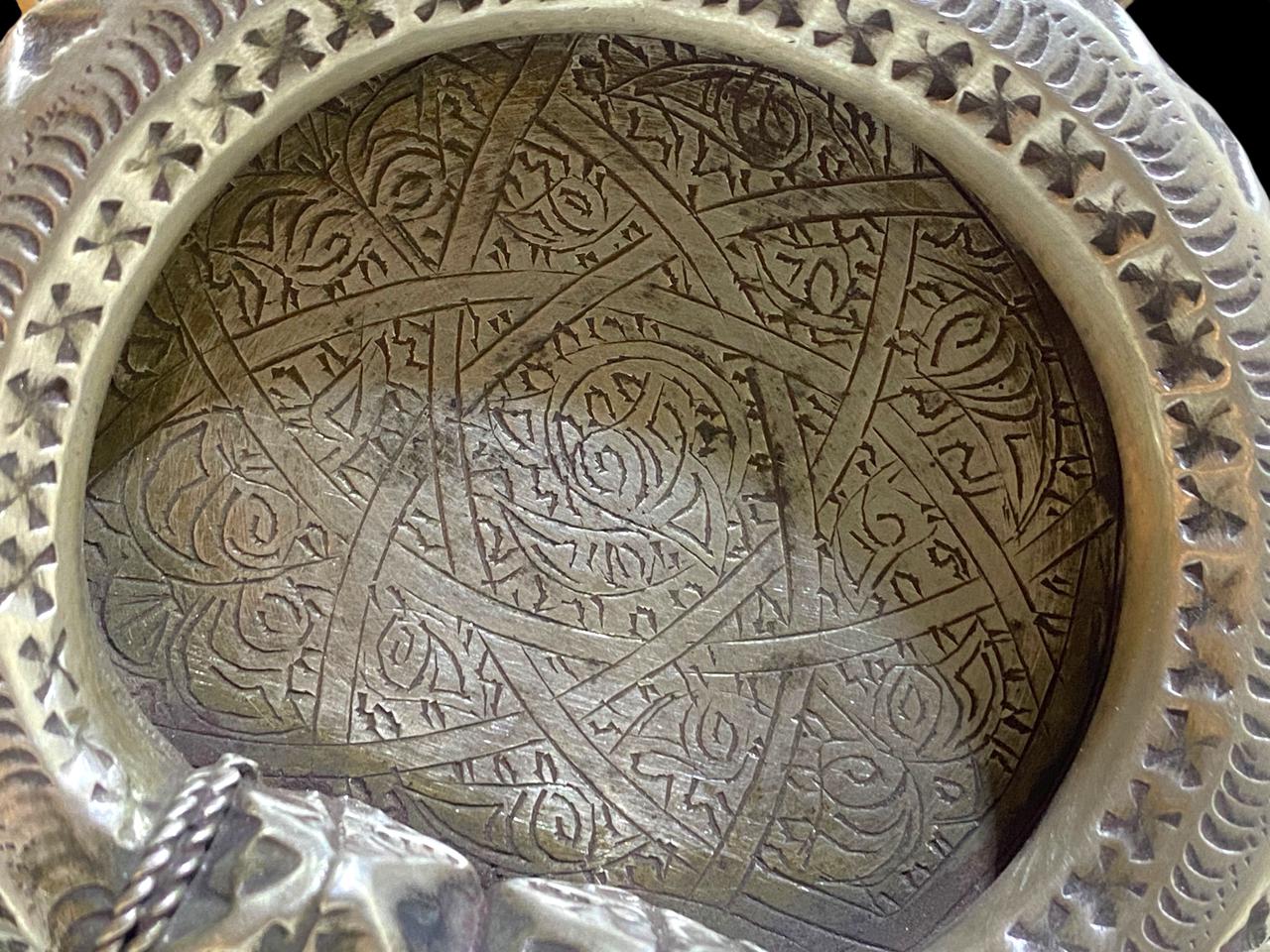 Pure Silver Egyptian Ashtray – Hallmarked (800 Silver)