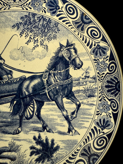 Original Delft Blue blanc Dutch Plate – Hand-Painted & Stamped