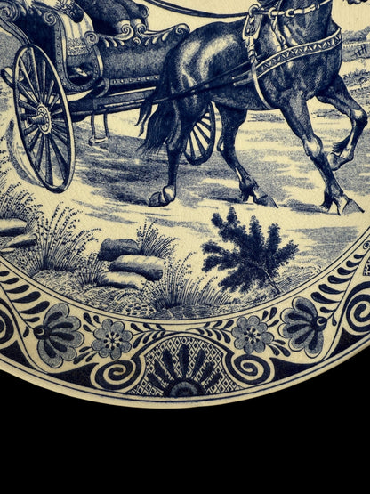 Original Delft Blue blanc Dutch Plate – Hand-Painted & Stamped