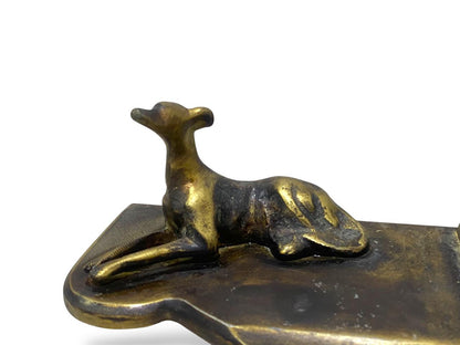 Rare Antique Italian Bronze Inkwell – Finely Hand-Carved with Distinctive Figurine