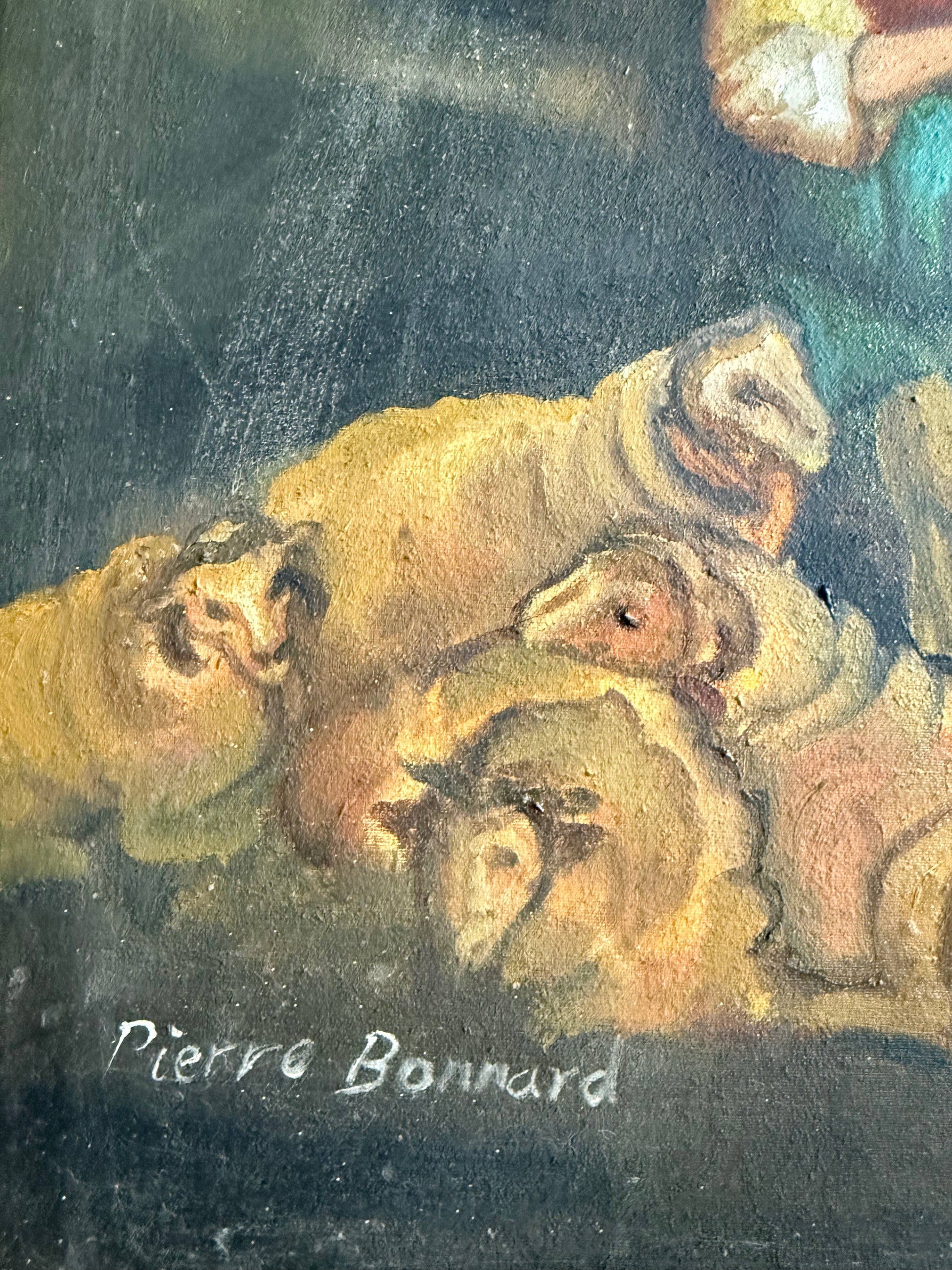 Original French Oil Painting by Pierre Bonnard – Circa 1900