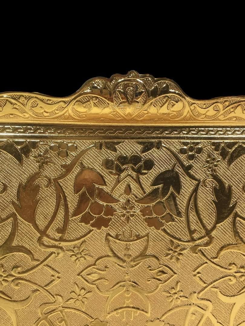 Turkish Serving Set – AGR Brand, Hand-Engraved Semi-Bronze