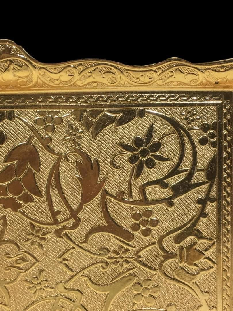 Turkish Serving Set – AGR Brand, Hand-Engraved Semi-Bronze